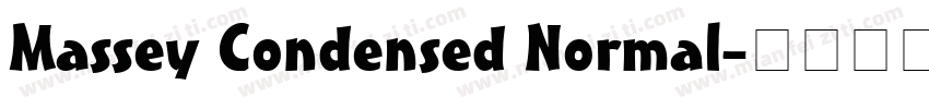 Massey Condensed Normal字体转换